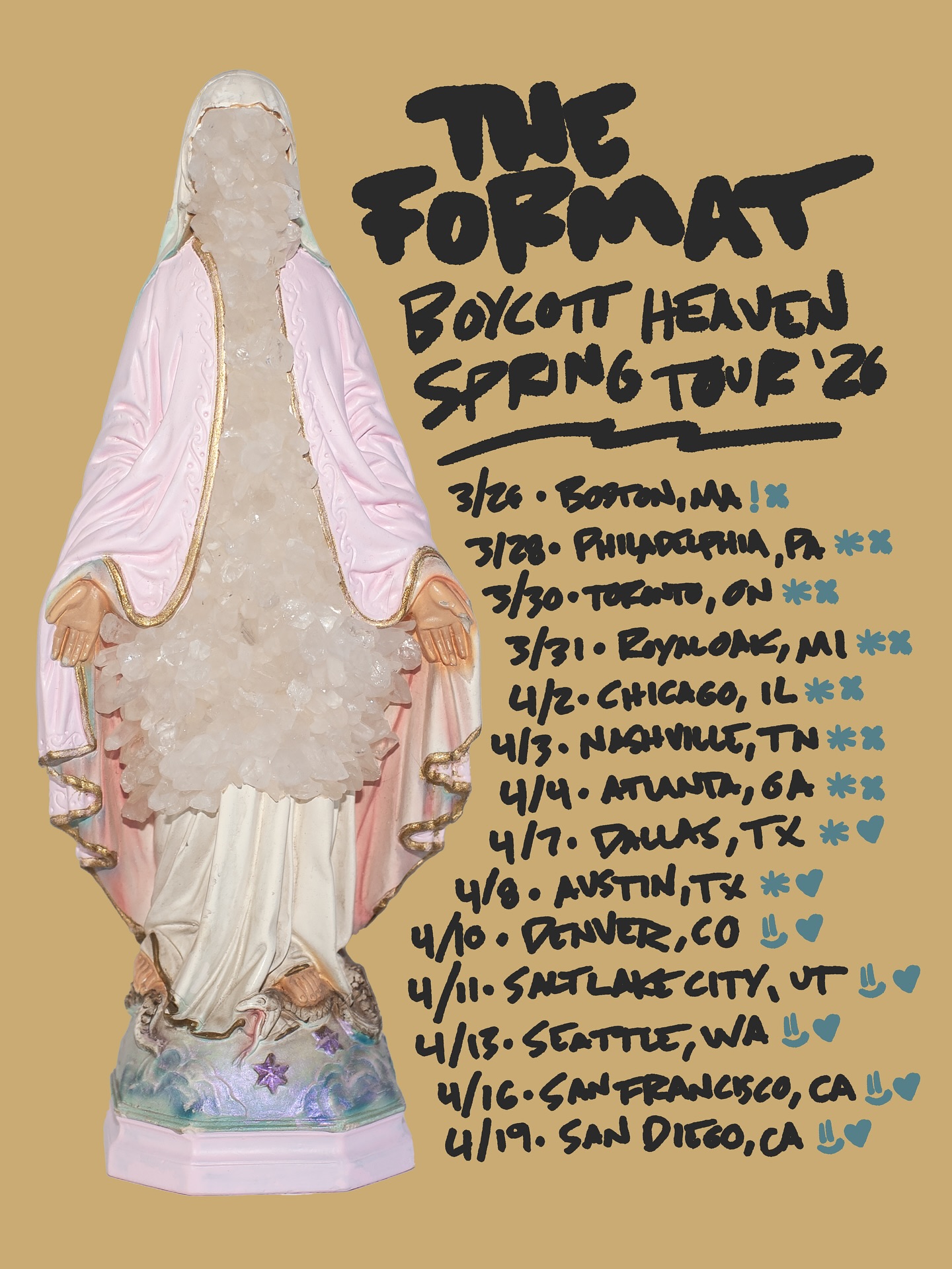 The Format Boycott Heaven Tour Poster 2026